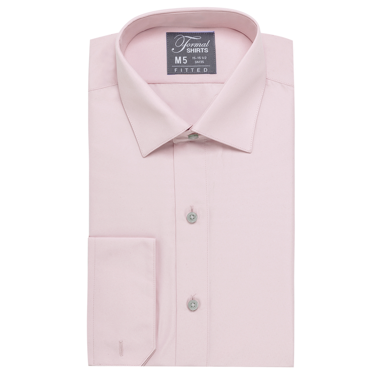 The pink slim fit shirt can be worn with a suit or a tuxedo