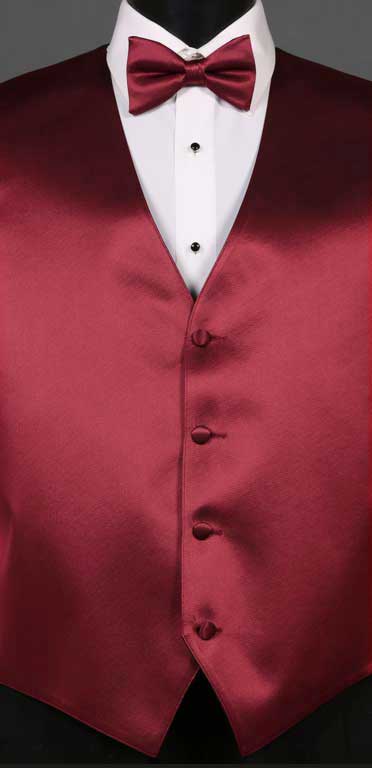 Apple Simply Solid Vest and matching Bow Tie