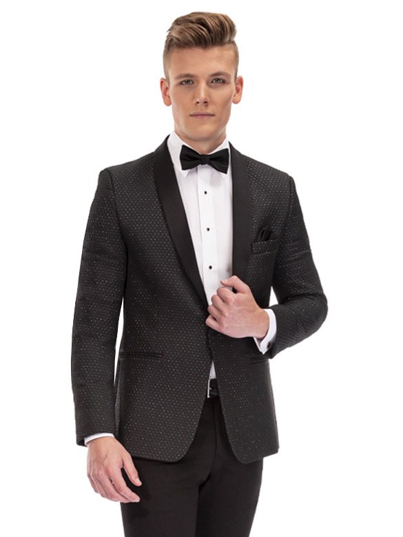 Austin Metallic Diamond Weave Dinner Jacket