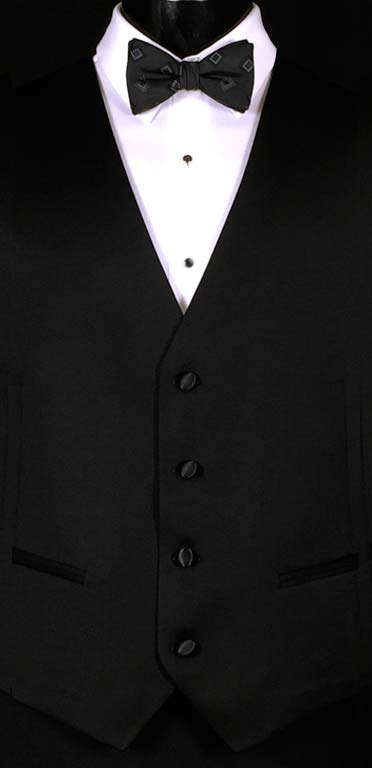 Black Michael Kors Vest with Black Bow Tie