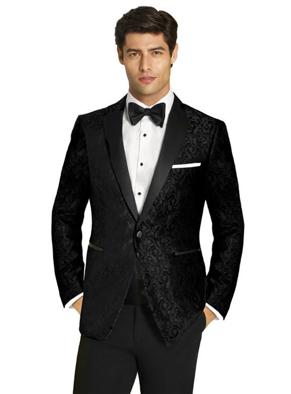 Black Chase Paisley tuxedo by Couture 1910