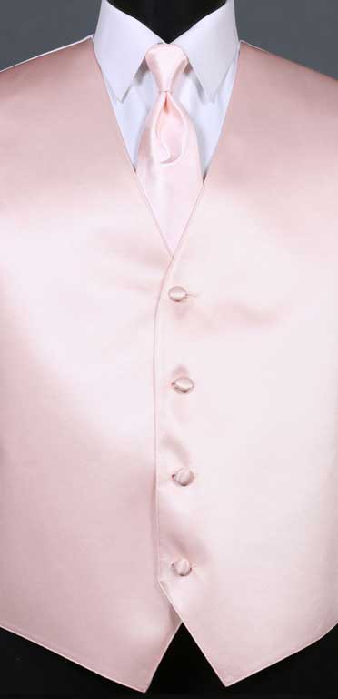 Blush Simply Solid Vest with Blush Ombre Windsor Tie