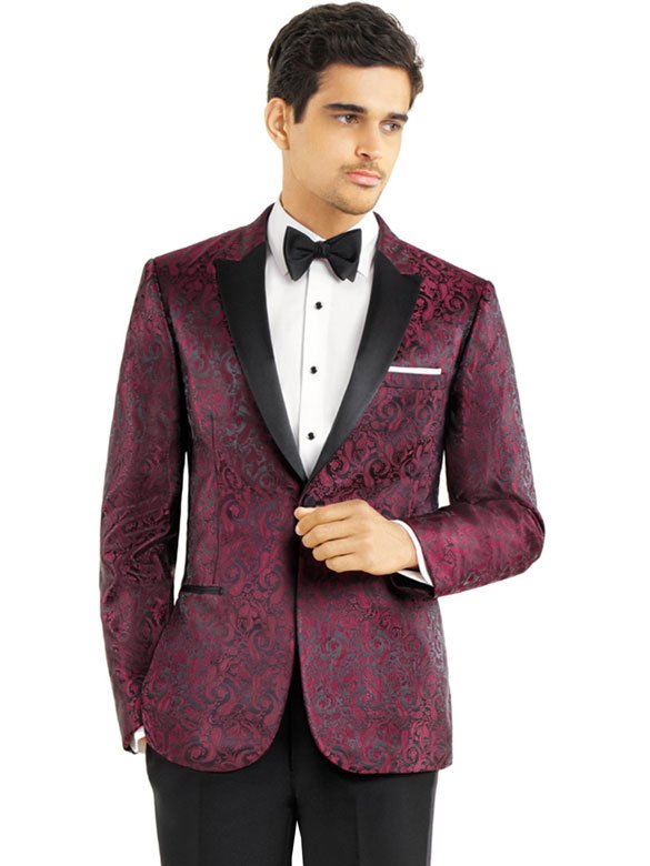 Burgundy Paisley Dinner Jacket