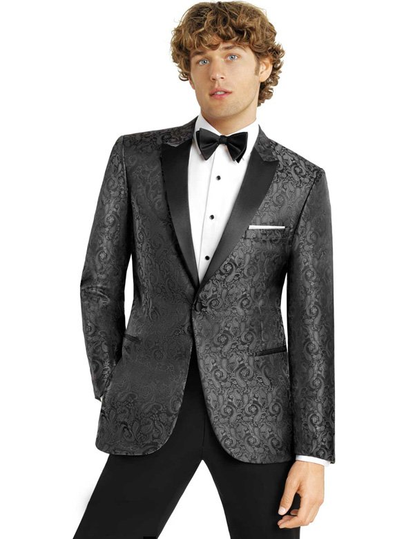Charcoal Paisley Dinner Jacket