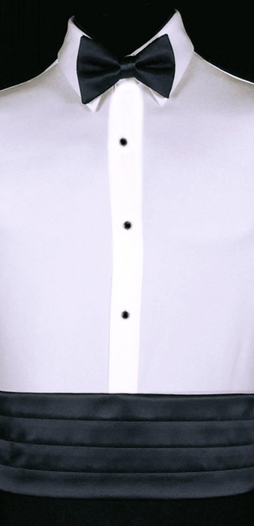 Dark Navy Cummerbund in the simply or modern solid collection from Larr Brio shown with matching bow tie. Also available with matching pock square and suspenders.