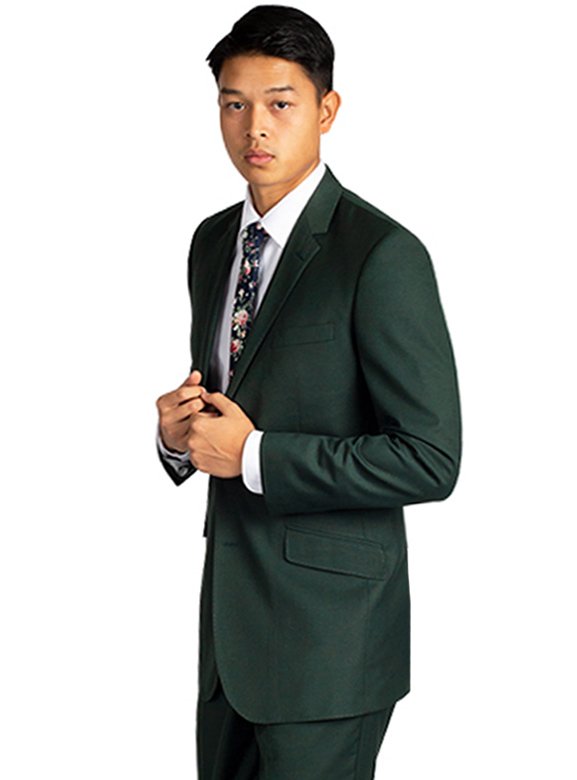 Hunter green suit