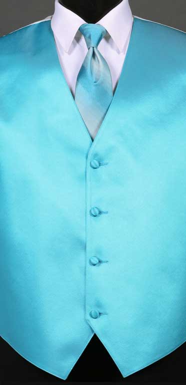 Malibu simply solid vest with Malibu Ombre Windsor tie