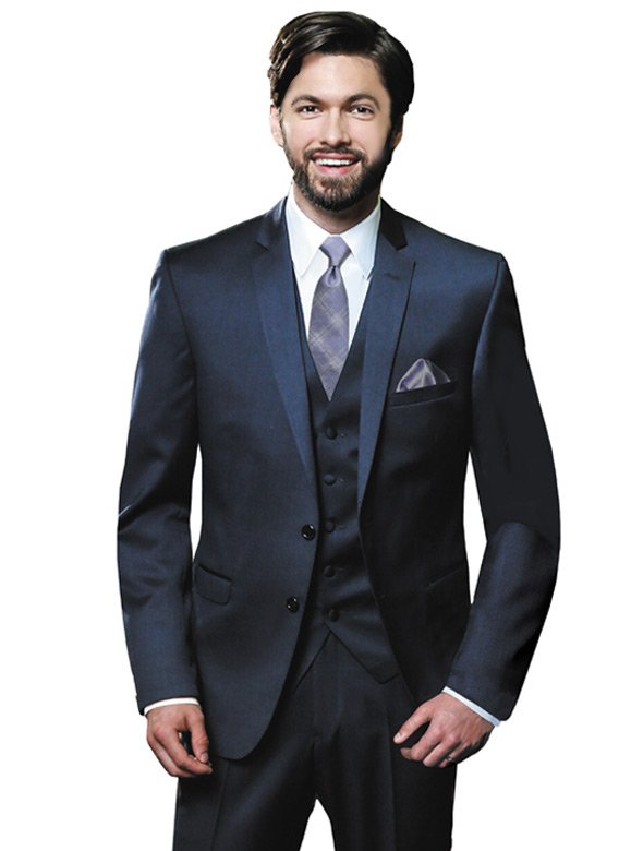 Navy Valencia Suit by Black Label