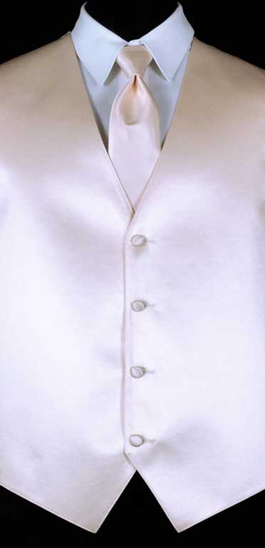 Nude Simply Solid Vest with matching Windsor tie