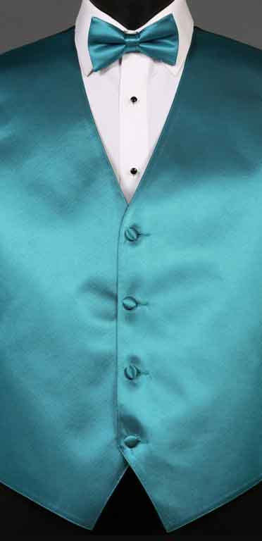 Oasis simply solid vest with matching bow tie