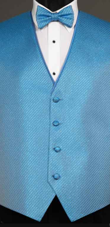 Ocean Metallic Synergy vest with matching bow tie