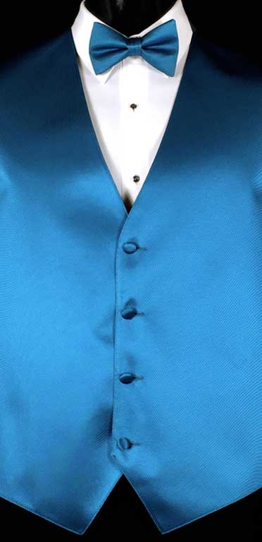 Pacific simply solid vest with matching bow tie