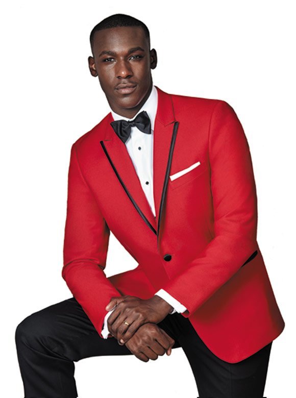 Red Carter Tuxedo by Ike Behar