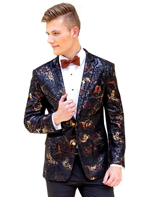 Ryan Floral tuxedo jacket by Mark of Distinction