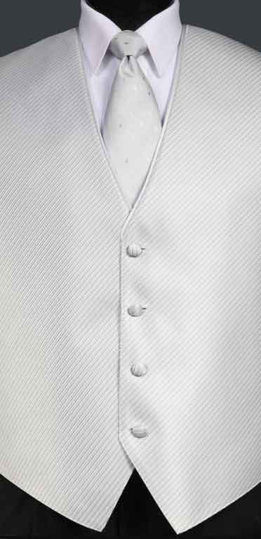 Silver Metallic Vest from the Synergy collection with Diamond Metallic Windsor tie