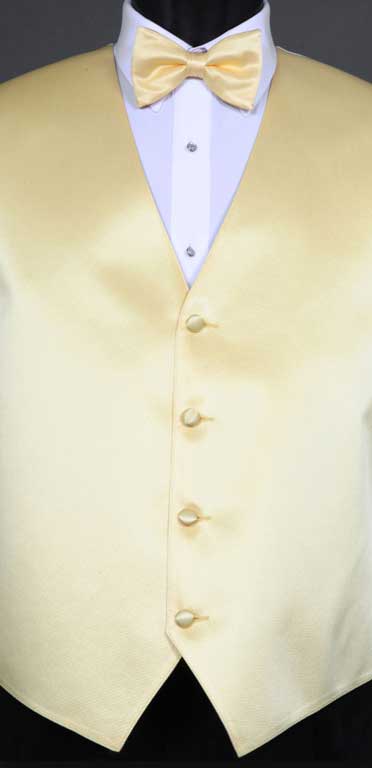 Sunbeam simply solid vest with matching bow tie