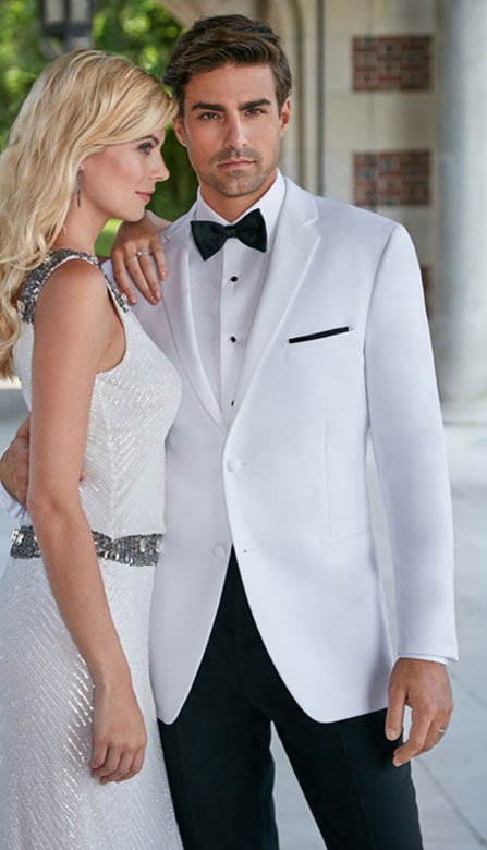White Modern Essentials Tuxedo by Jean Yves