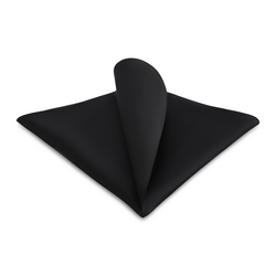black silk pocket square