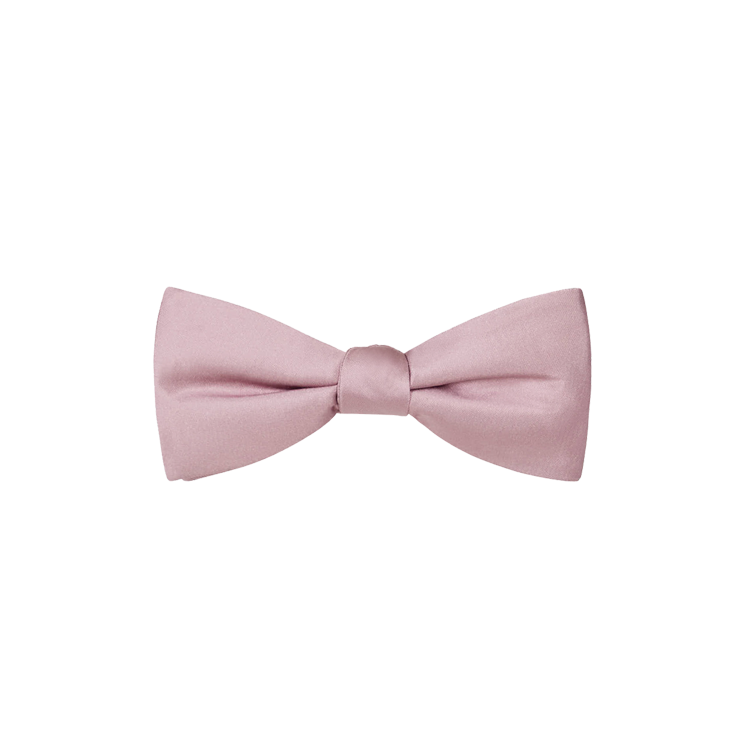 blush silk bow tie