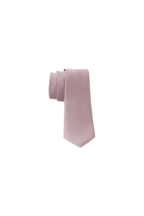 blush silk long tie