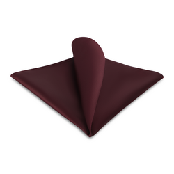 burgundy silk pocket square