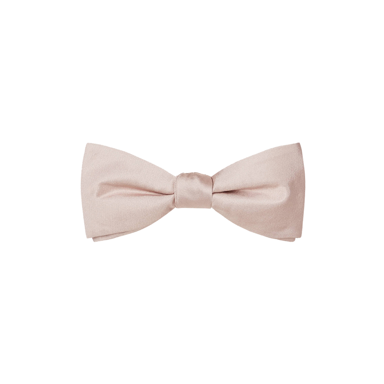 champagne silk bow tie