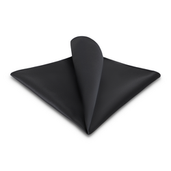 charcoal silk pocket square