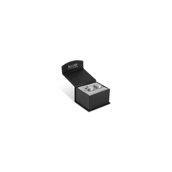 dark grey cat eye cufflink set