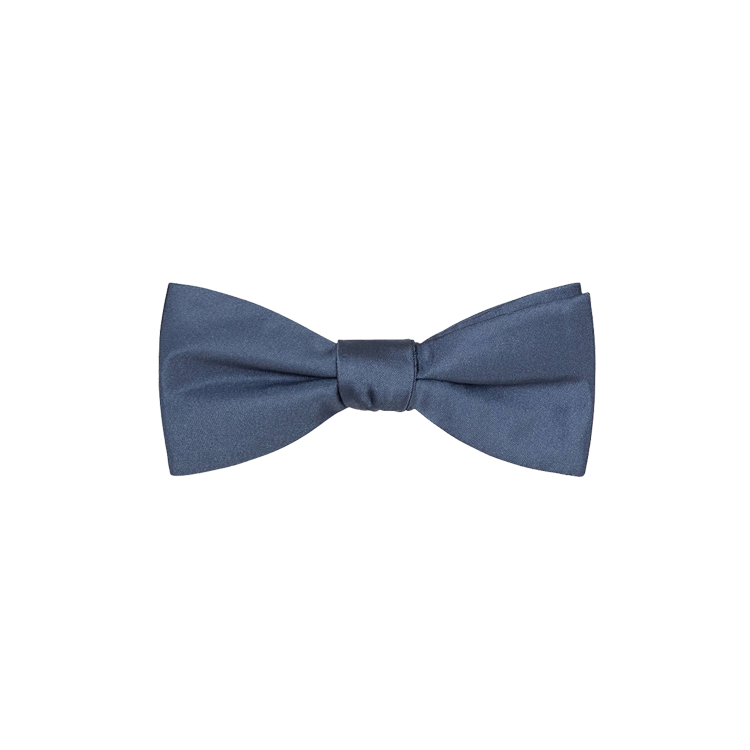 dusty blue silk bow tie
