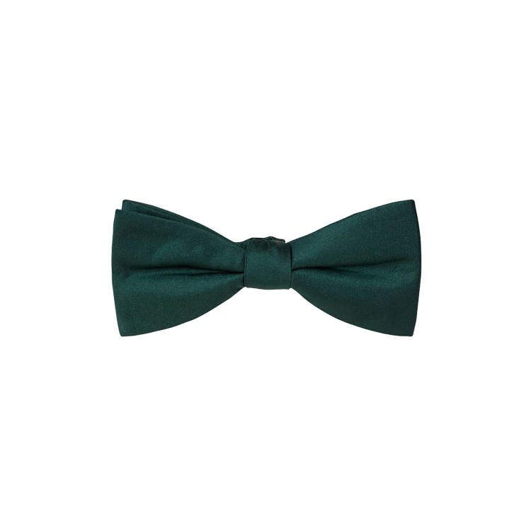 emerald silk bow tie