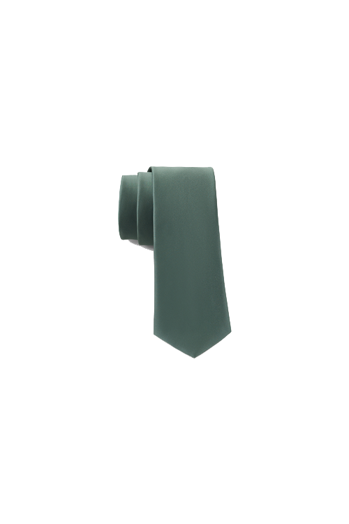 fern silk long tie
