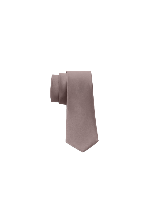 latte silk long tie