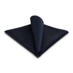 navy silk pocket square