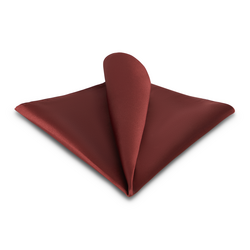 rust silk pocket square
