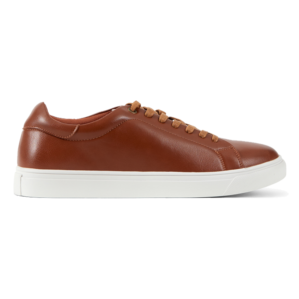 tan brown leather sneaker shoe
