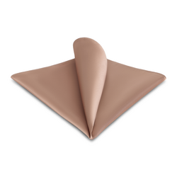 tan silk pocket square