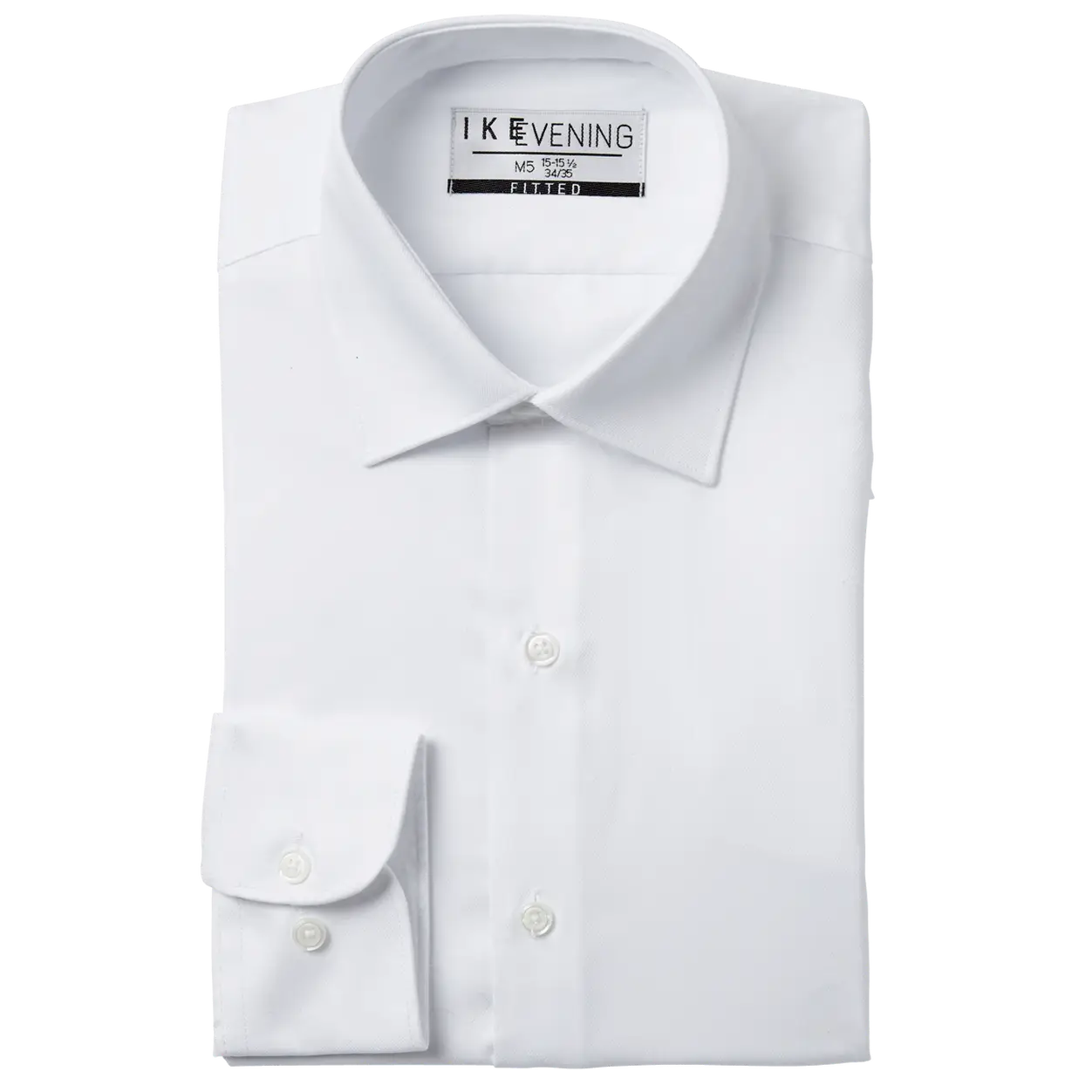 white laydown collar cotton shirt