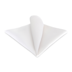 white silk pocket square
