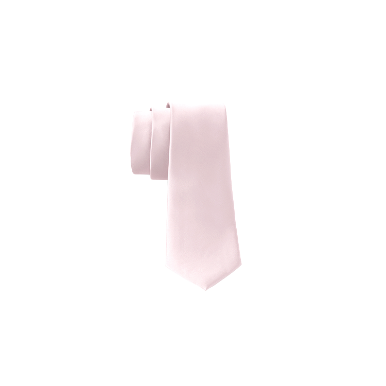 men's blush silk long tie