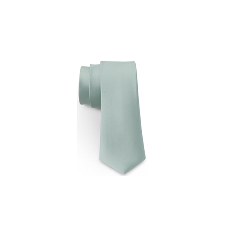 men's mint silk long tie