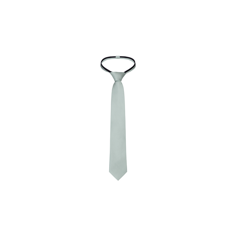 boys mint silk zipper tie