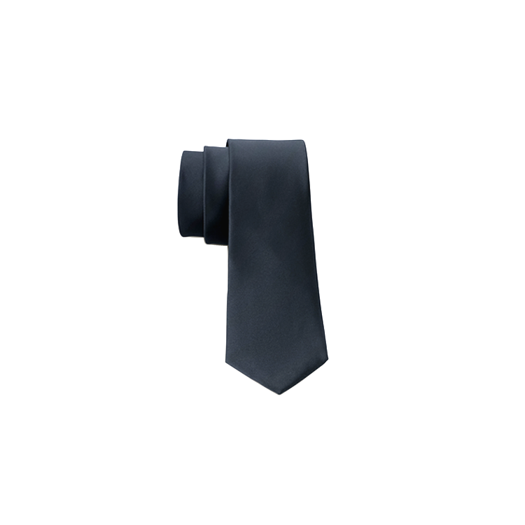 men's navy silk long tie