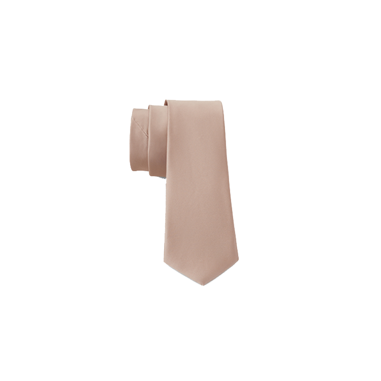 men's tan silk Windsor tie