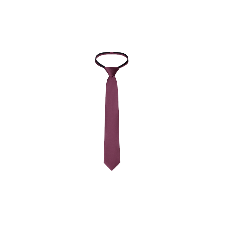 A dusty plum color boy's silk necktie