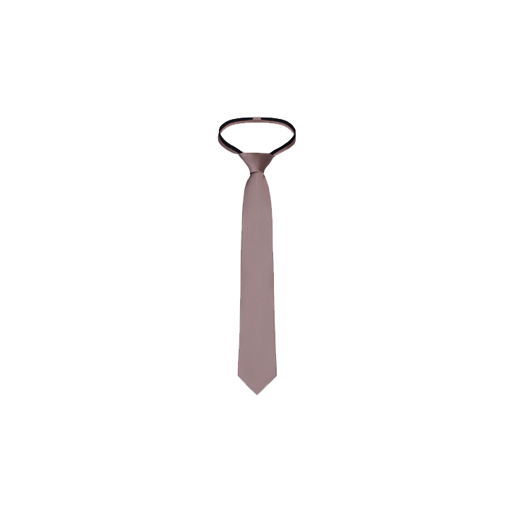 A latte color boy's silk necktie