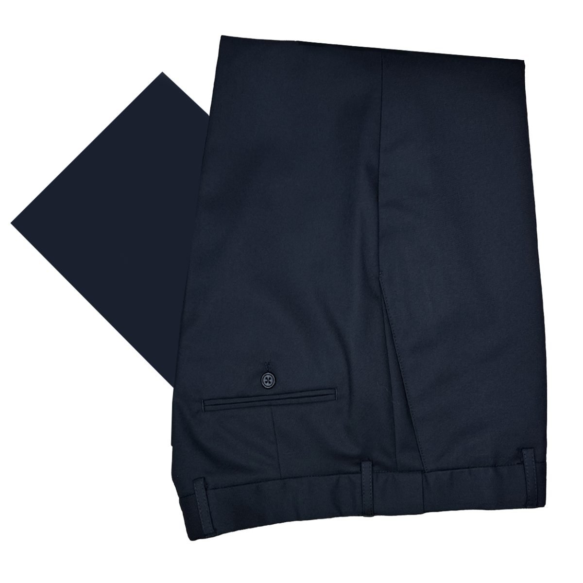 black stretch waist suit pants