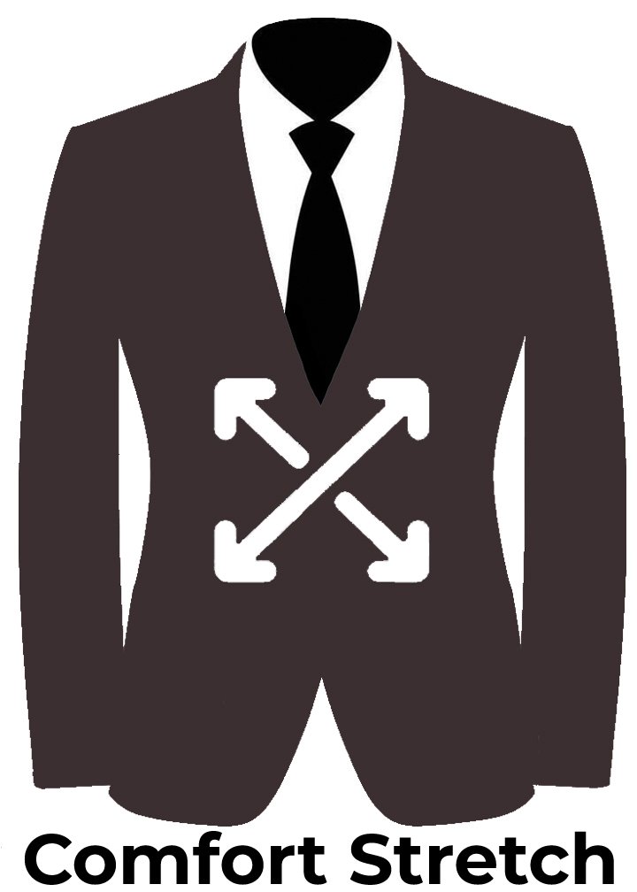 brown 4 way stretch fabric icon