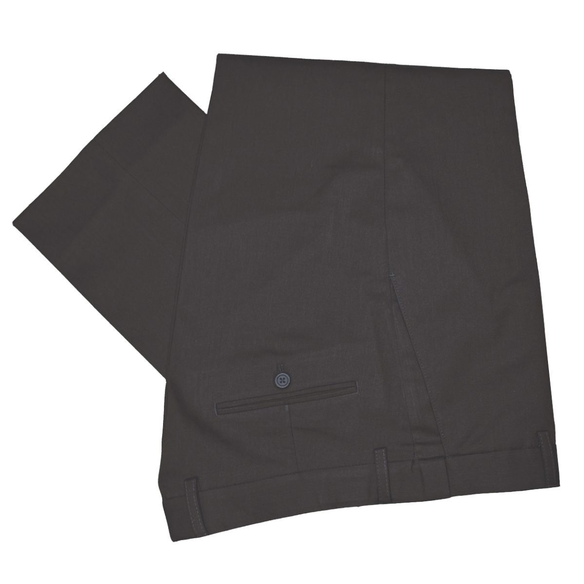 brown stretch waist suit pants