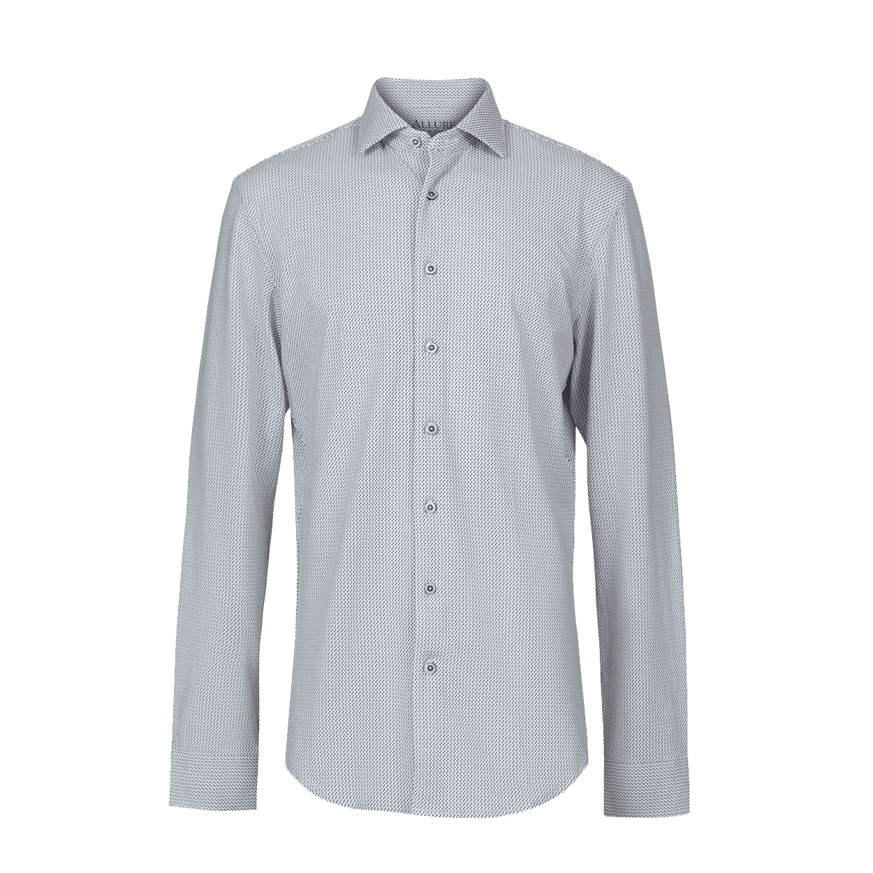 grey geometric shirt