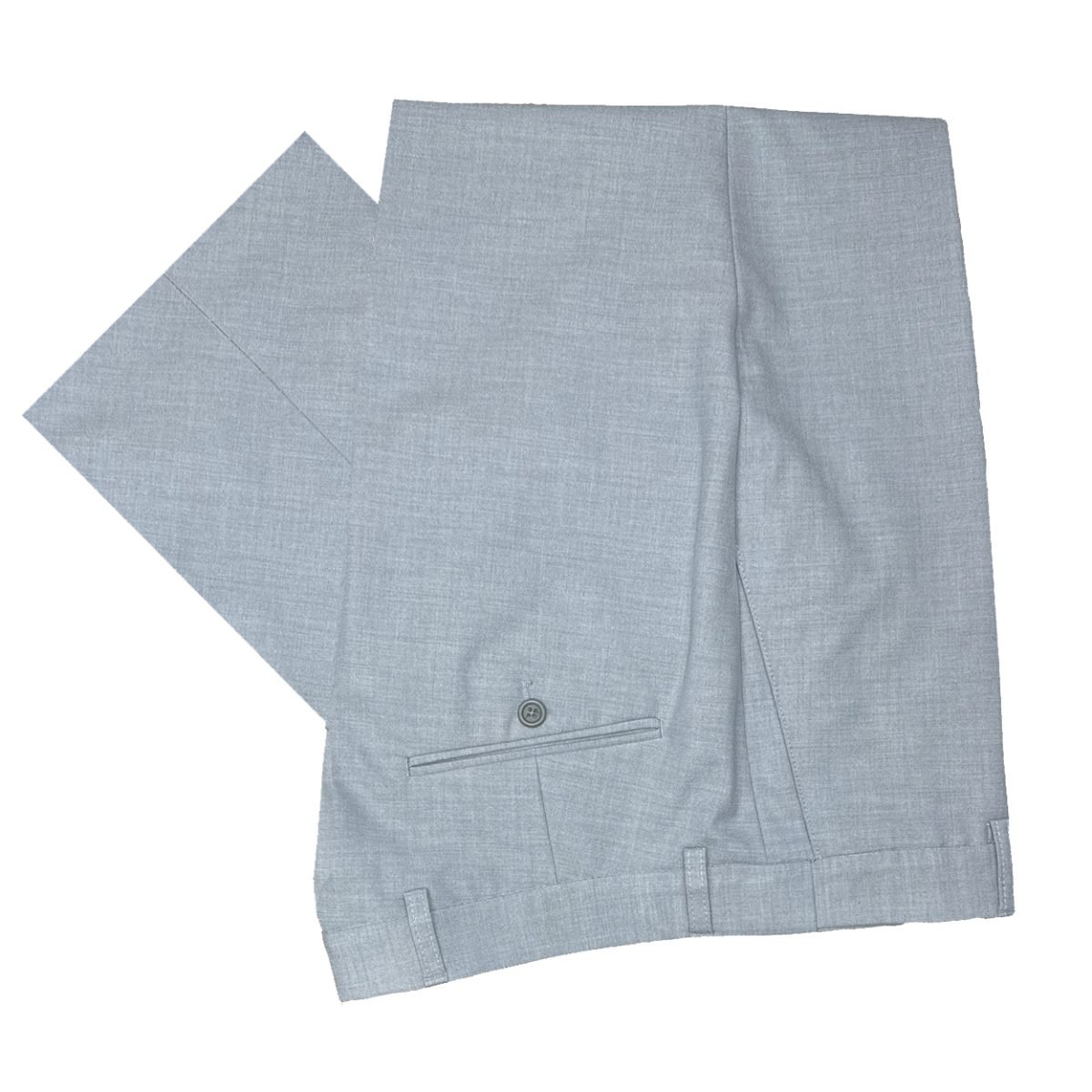 light blue stretch waist suit pants
